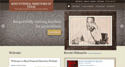 Desktop Screenshot of boydmortuary.com